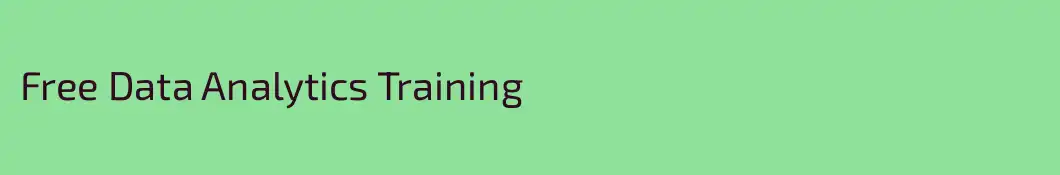Free Data Analytics Training